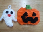 ハロウインアクリルたわし